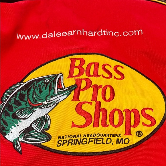Bass Pro Shops Red and Black Racing Jacket Deadstock - Picture 8 of 9